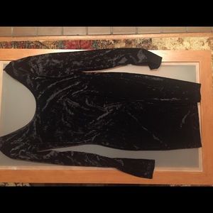 Velvet form fitting dress